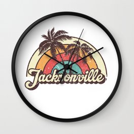 Jacksonville beach city Wall Clock | Sun, Jacksonvillebeach, Trip, Tourist, Ocean, Gift, Souvenir, Jacksonville, Traveler, Surf 