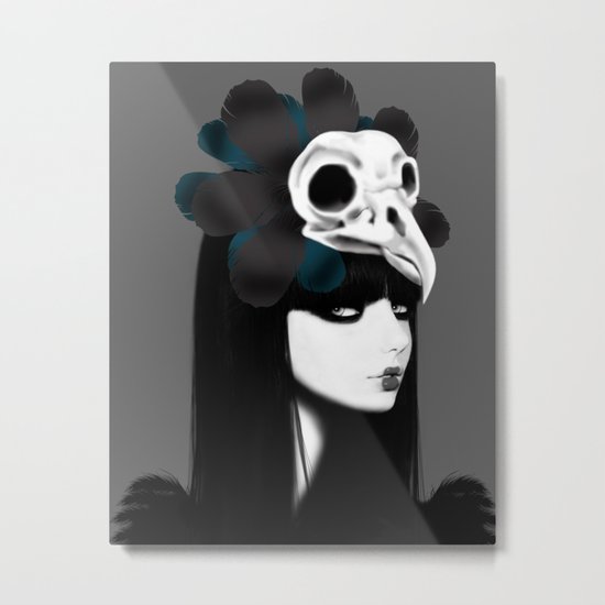 dark bird (lady bird) Metal Print