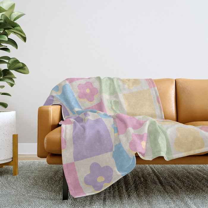 Pastel rainbow hotsell throw blanket