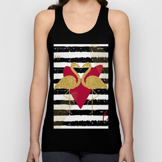 Love Flamingos Unisex Tank Top