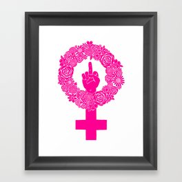 FUCK THE PATRIARCHY (PINK ED.) Framed Art Print
