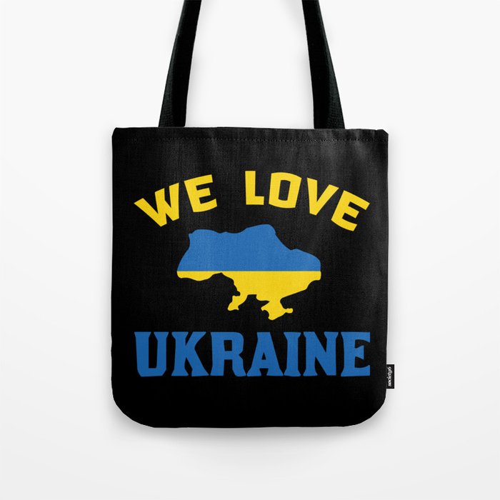 We Love Ukraine Tote Bag