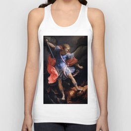 The Archangel Michael Painting by Guido Reni 1635 Unisex Tank Top