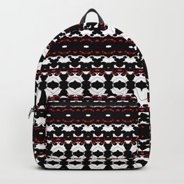 Bubbles Kaleidoscopic Blooming - Red - Visual Abstract Art Backpack