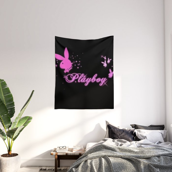 bunny pink y2k aesthetic Wall Tapestry by jainatriva Society6
