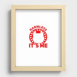My Pit Bull is harmless Recessed Framed Print