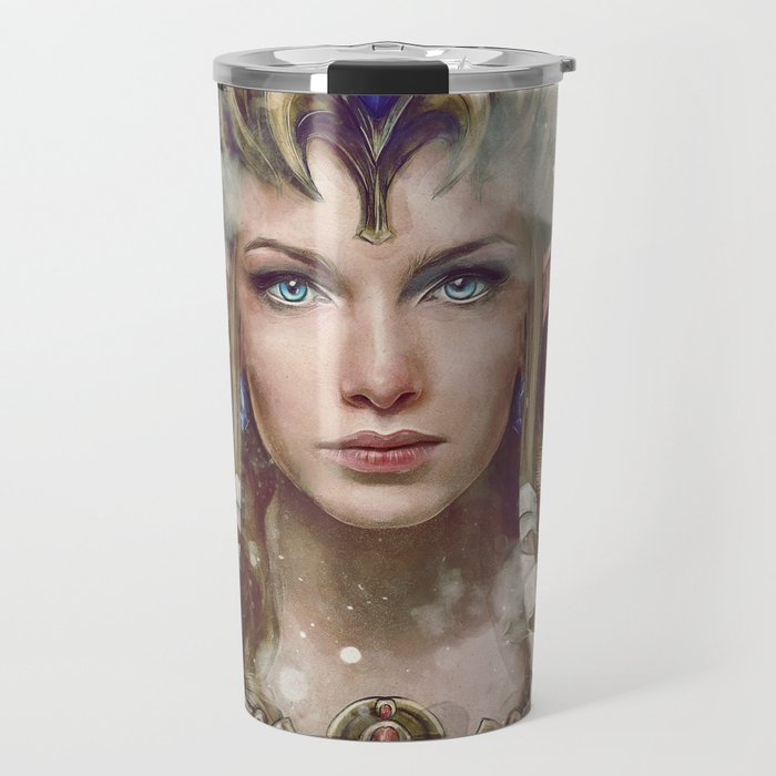 Epic Princess Zelda From Legend Of Zelda Painting Travel Mug By