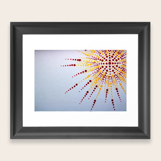 Burst Framed Art Print