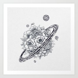 Flowery Planet. Art Print
