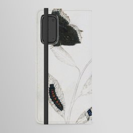 Butterfly metamorphosis by Philip Henry Gosse, 1833  Android Wallet Case