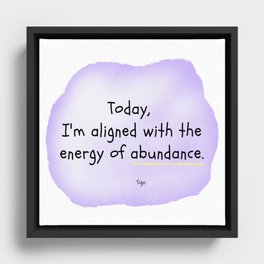 Abundance Society Framed Canvas