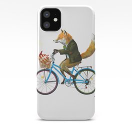 Bear riding bike with forest friends iPhone 11 case Bear riding bike with forest friends iPhone 11 case