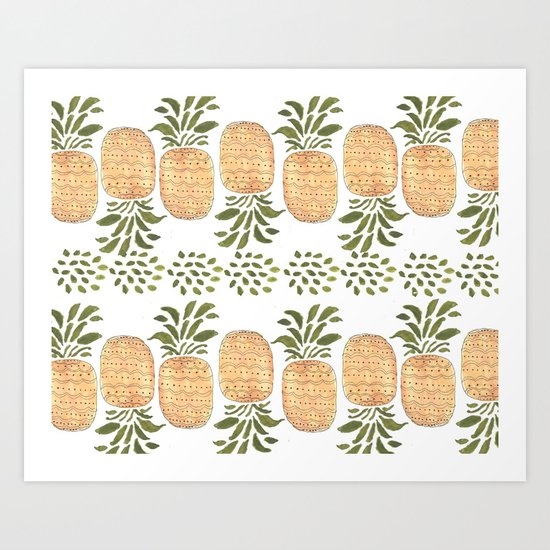 Pineapples Art Print