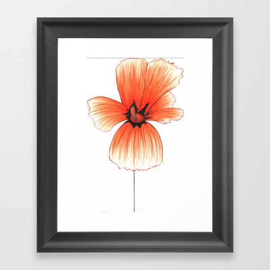 Poppy!! Framed Art Print