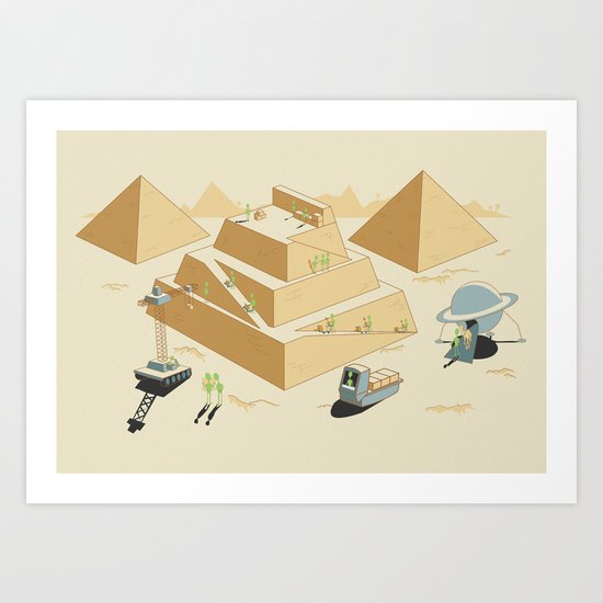 Pyramids Art Print