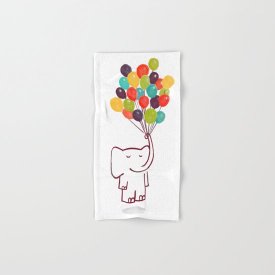 Flying Elephant Hand & Bath Towel