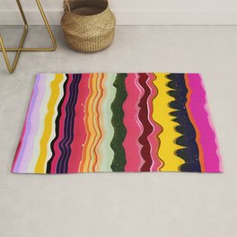 Abstract Sand Stripes  Rug