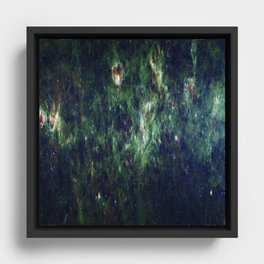 The Milky Way galaxy with the constellations Cassiopeia Framed Canvas