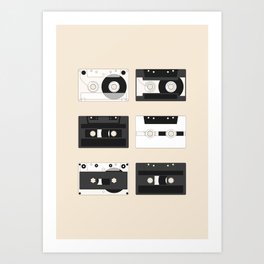 Cassette Pattern #1 Art Print