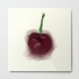 A cherry Metal Print | Fruit, Sketch, Digital, Abstract, Abstractcherry, Art, Cherry, Red, Redcherry, Fruitart 