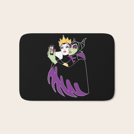 Grimhilde & Maleficent Selfie Bath Mat
