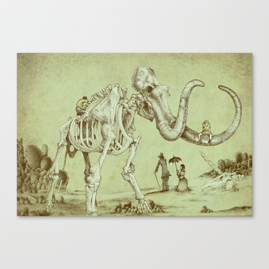 A Day at the Beach Canvas Print