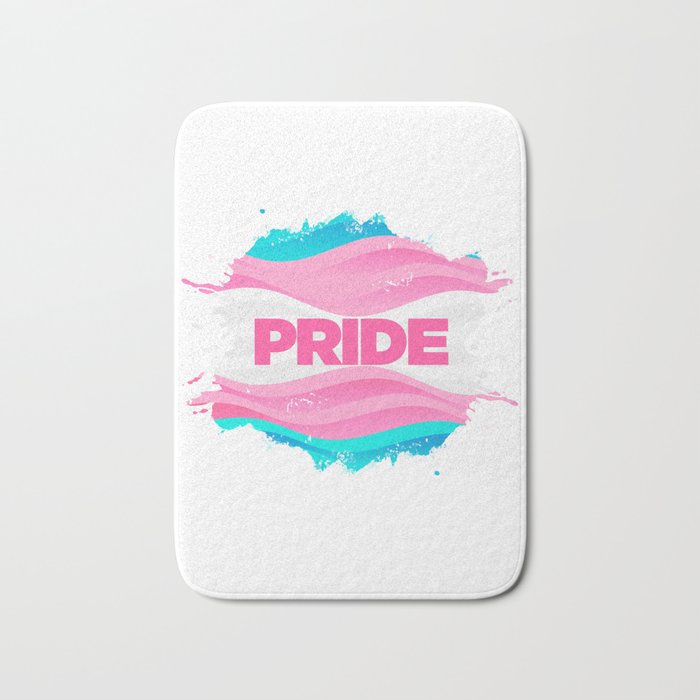 Trans Pride Ink Blot Bath Mat