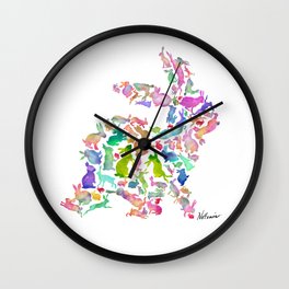 Soul Bunny - Spring Time Wall Clock