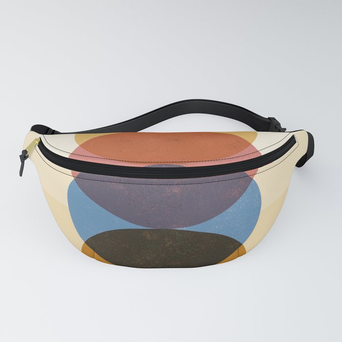 Abstraction_SUNRISE_SUNSET_CIRCLE_RISING_COLORFUL_POP_ART_0425A Fanny Pack