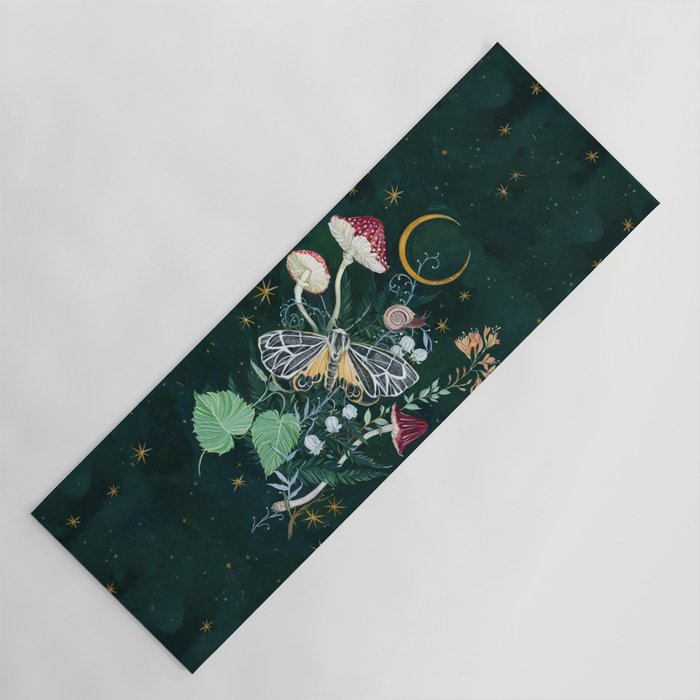 Mushroom night moth Yoga Mat