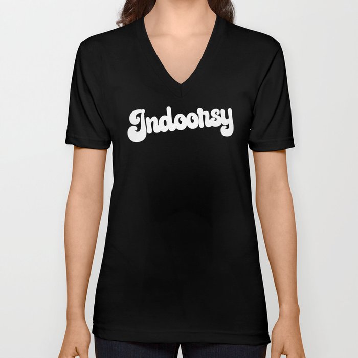 Indoorsy Funny Cute Quote V Neck T Shirt