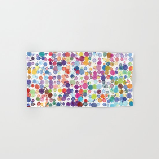 Watercolor Drops Hand & Bath Towel