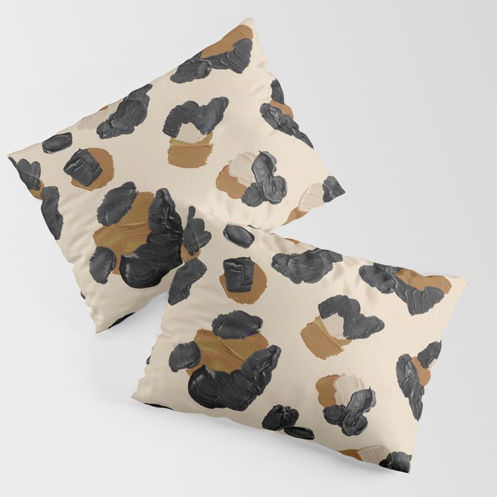 Leopard Print – Neutral Gold Light Palette Pillow Sham