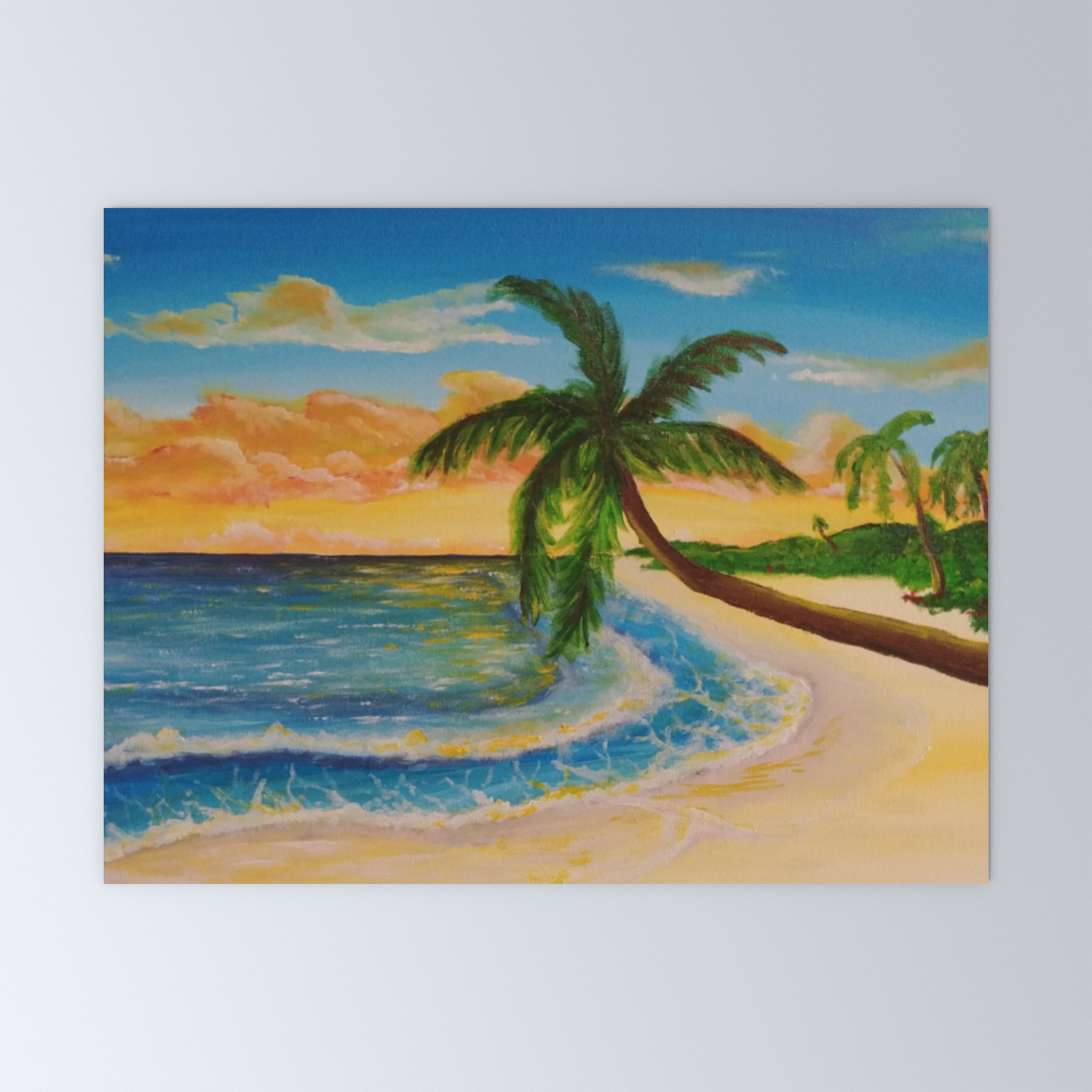Tropical Sunset Mini Art Print By Hjames Society6