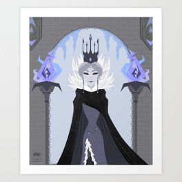 Elven Ice Queen Art Print