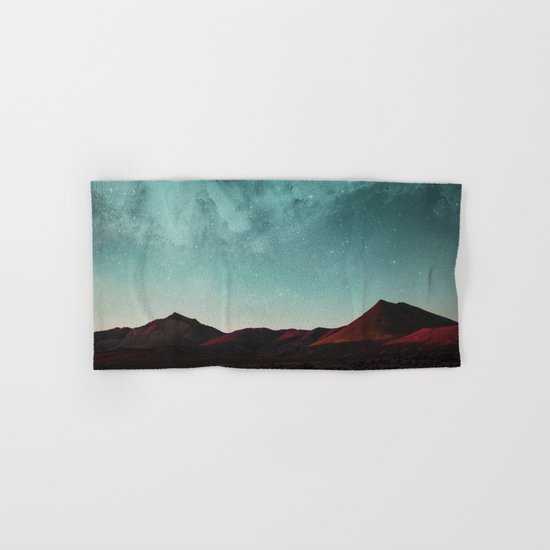 Universe above the mountain peaks Hand & Bath Towel