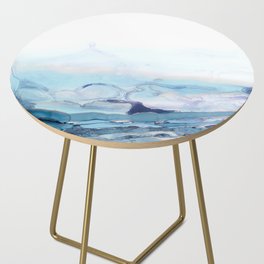 Indigo Abstract Painting | No.6 Side Table