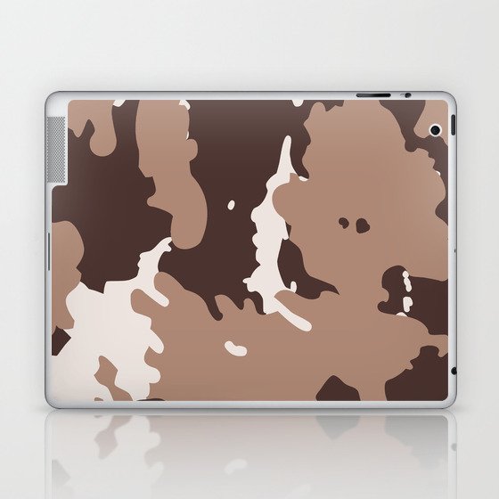 Earthy Brown + Tan Bohemian Animal Fur Pattern  Laptop & iPad Skin