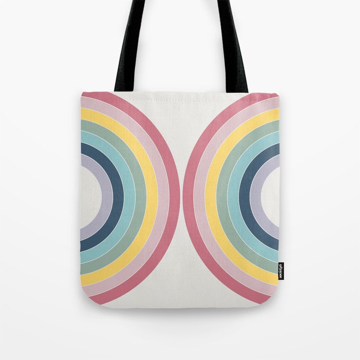Double semicircles in retro style 2 Tote Bag