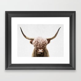 Scottish Highland Cow Framed Art Print