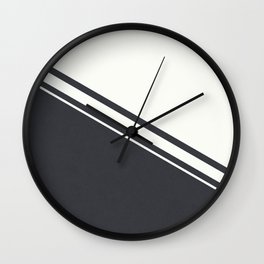 Deep Blue Modern Abstract Minimalist Wall Clock