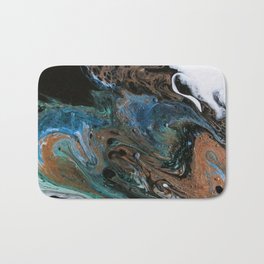 Deep Sea Wash Acrylic Pour Bath Mat