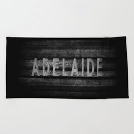 Adelaide lettering, Adelaide Tourism and travel Beach Towel