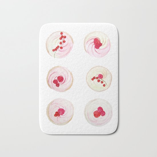 Berries Cupcakes Bath Mat