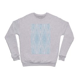 Nappy Faux Velvet Liquid Diamonds in Blue Reversed Crewneck Sweatshirt