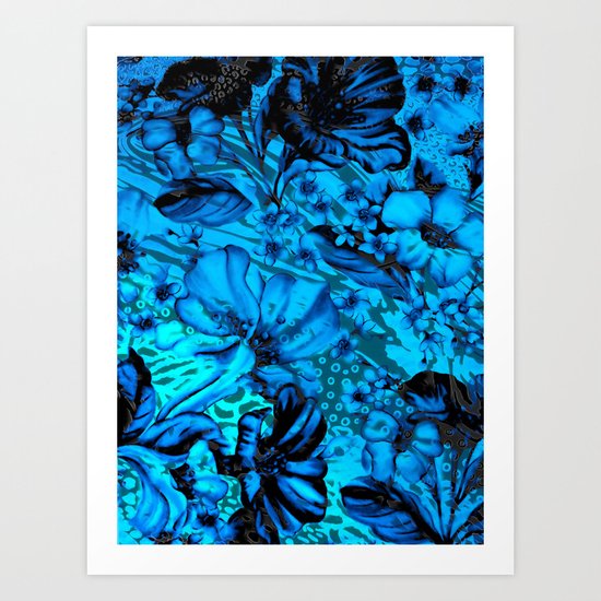 Days Blue By Art Print
