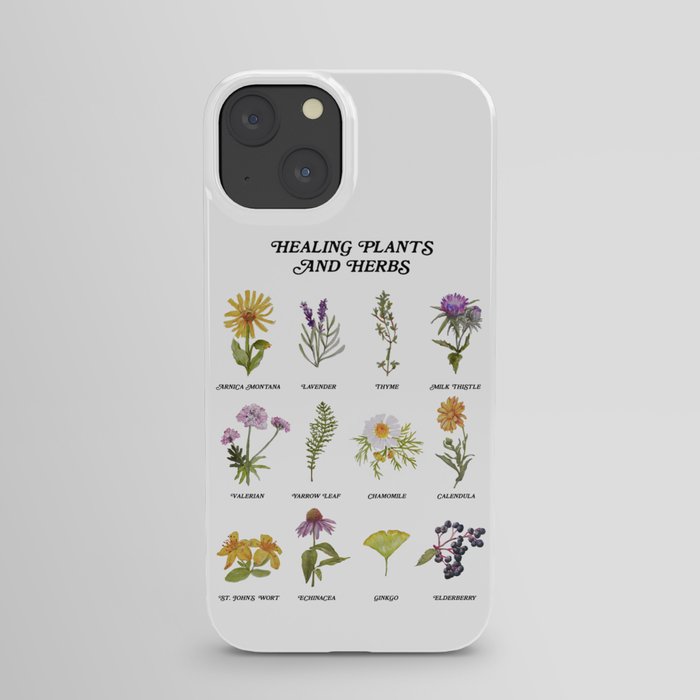 Healing Plants and Herbs iPhone Case