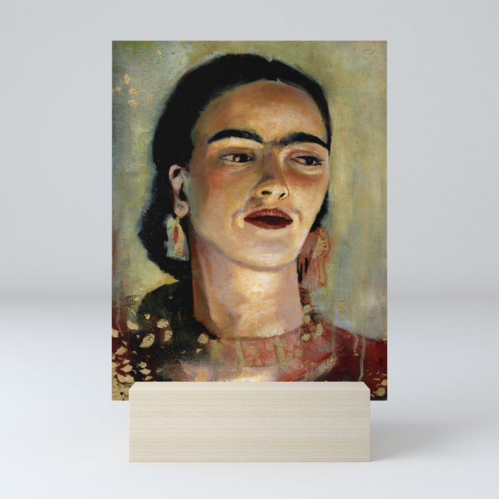 Portrait of Frida the Dove Mini Art Print