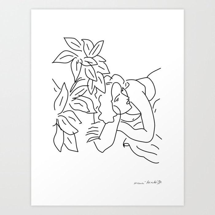 Matisse - Girl 07 Art Print