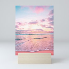 Pastel Sunset - California Beach Life Mini Art Print